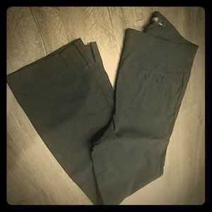 Basic black pants with a high waist